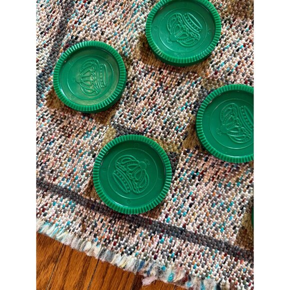 Vintage Rug/mat Camping Traveling Large Checker Family Game Set - Picture 4 of 9